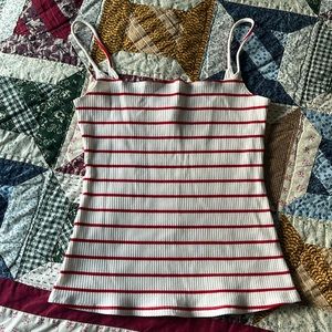 Reformation ribbed striped tank top